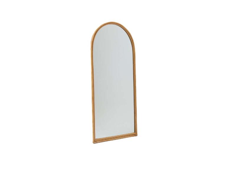 مرآة بإيطار خشبي سوليد
